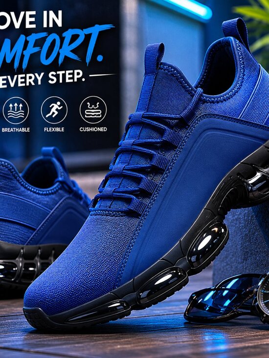 Men\'s Athletic Sneakers - Navy Blue